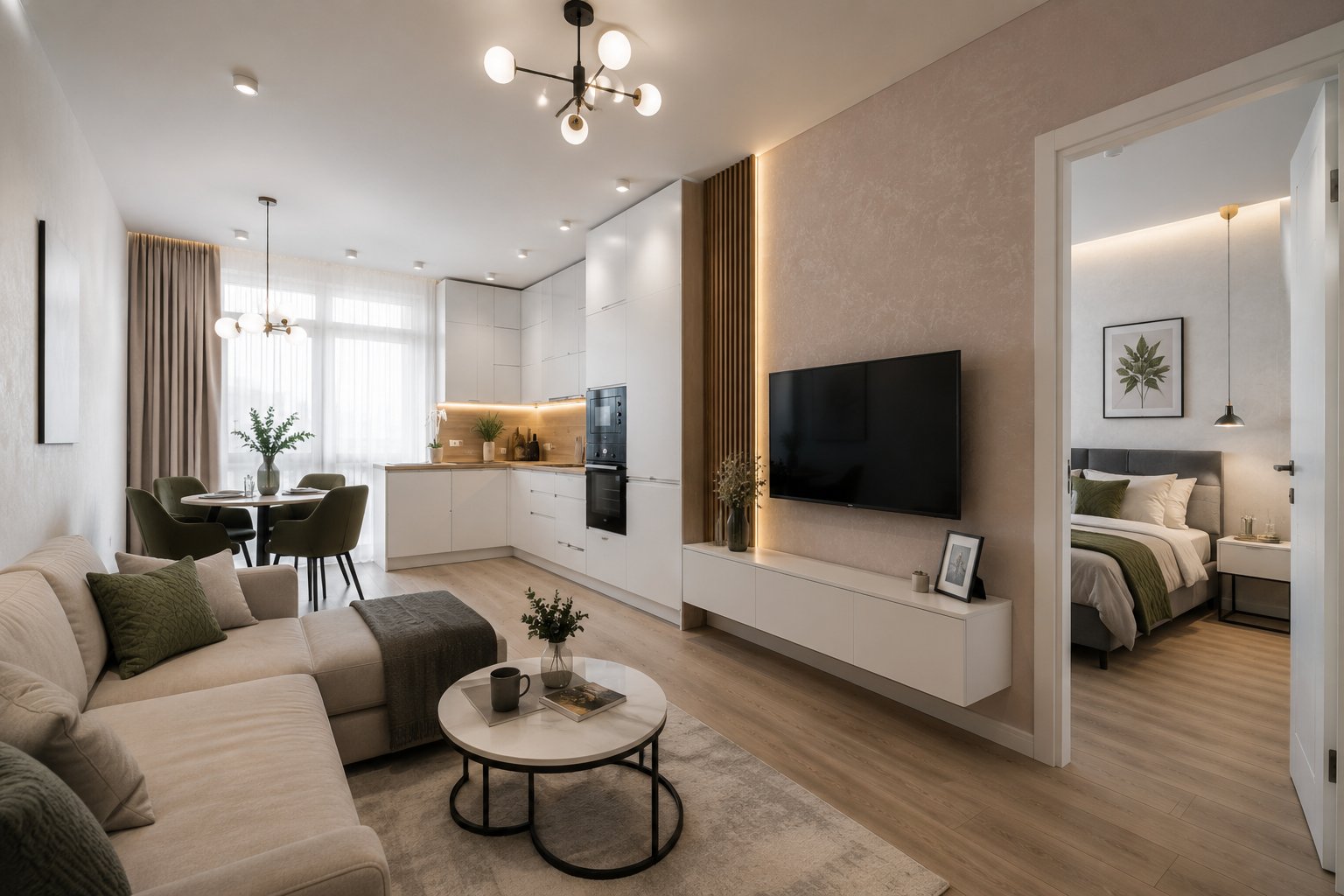 Двухкомнатная в новостройке